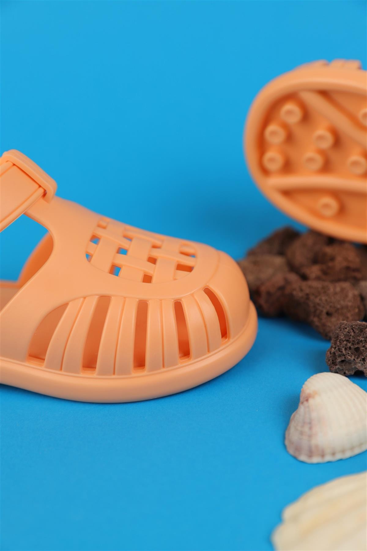 22 - 27 Numara İgor Tobby Solid Kayısı Sandalet