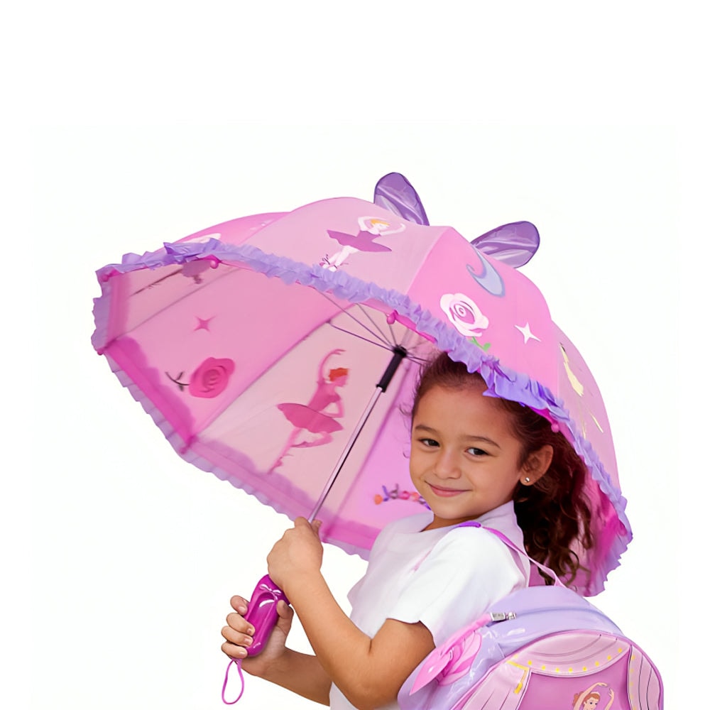 KİDORABLE BALERİN ÇOCUK ŞEMSİYE - PEMBE