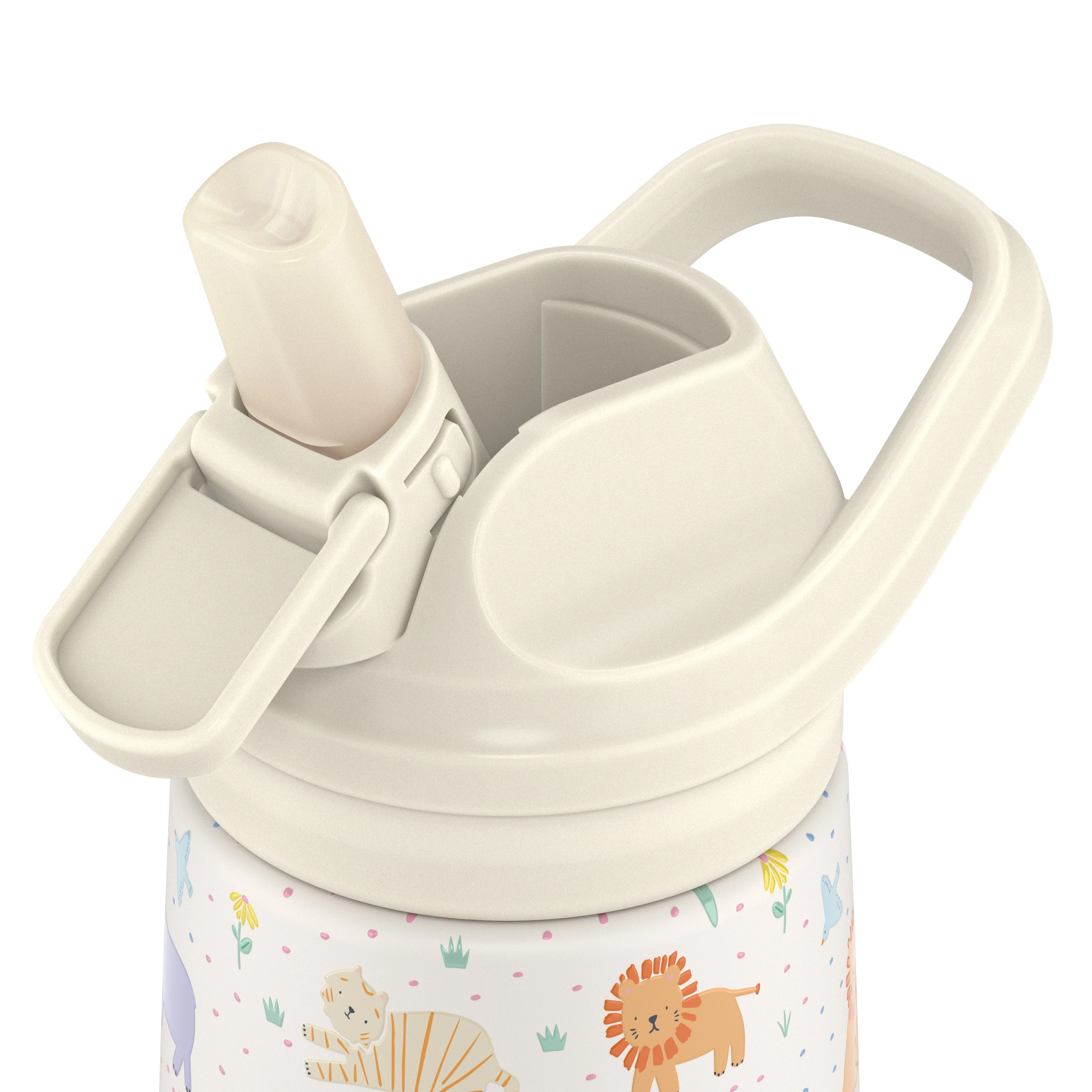 COOL BOTTLES DREAMWORLD SERİSİ ROAR TİME ÇELİK SULUK - 350ML - BEJ