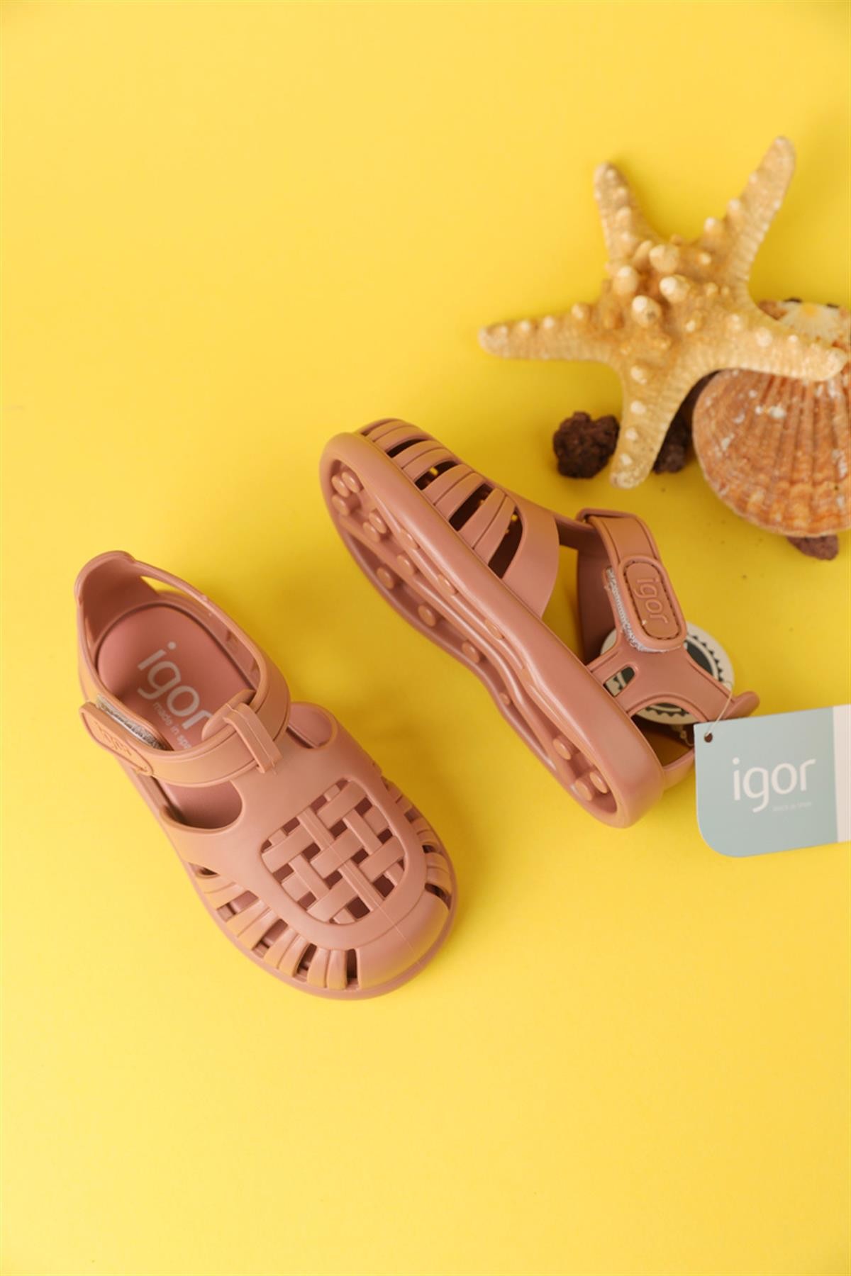 22 - 27 Numara İgor Tobby Solid Rose Sandalet