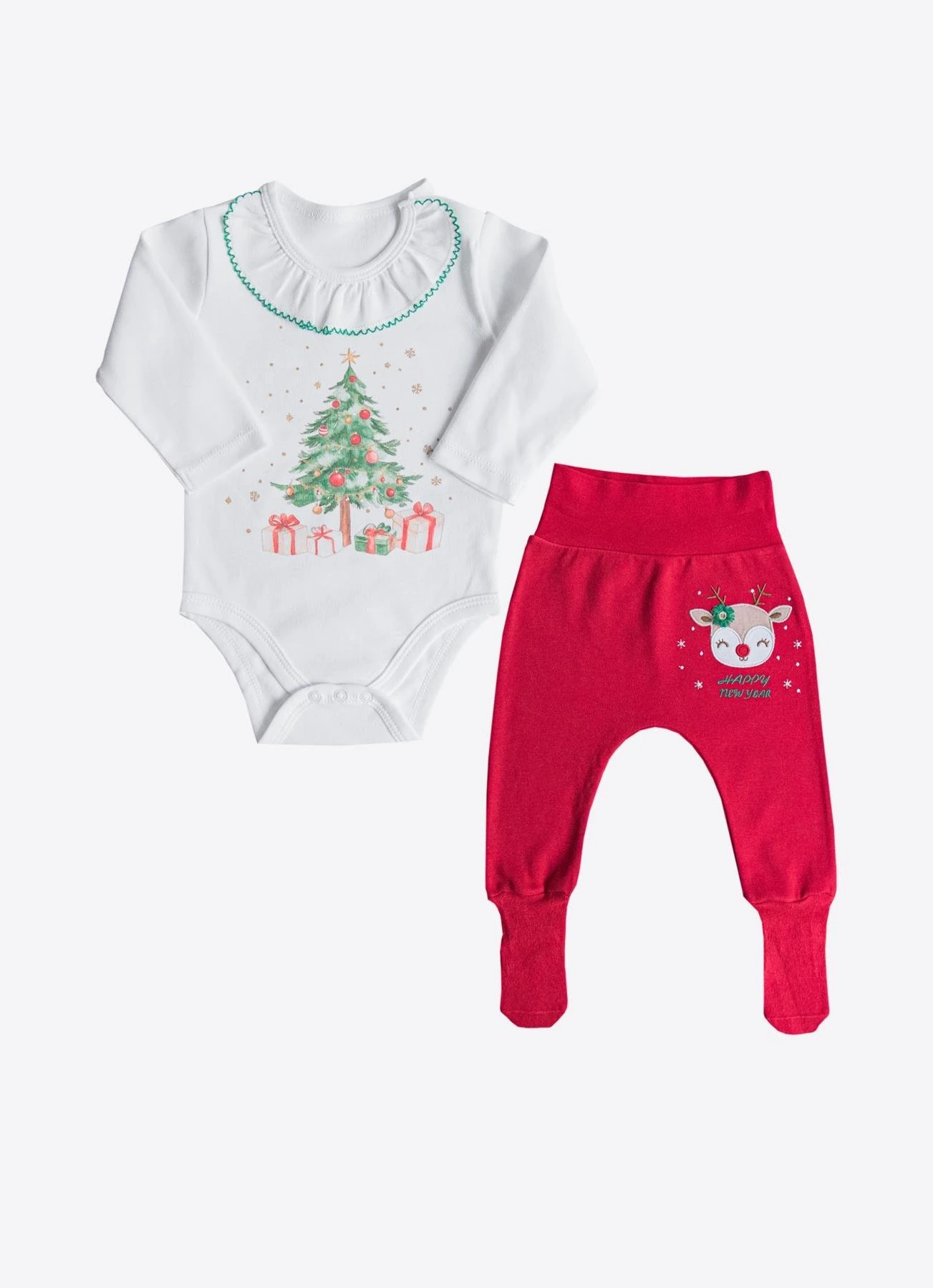 KİTİKATE 0-18 AY ARASI TWINKLE TIME İKİLİ TAKIM - KIRMIZI