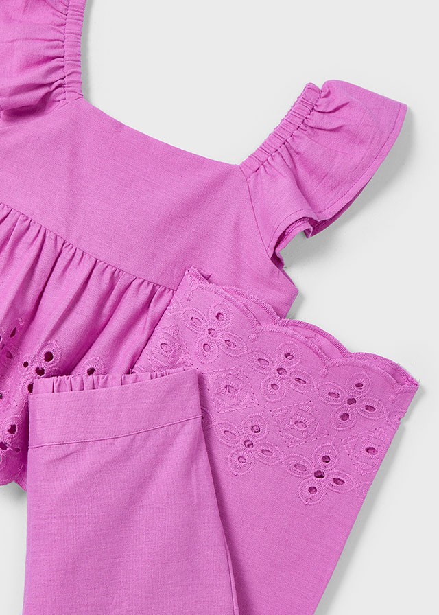 MAYORAL 04-10 YAŞ KIZ ÇOCUK PEMBE PANTOLONLU TAKIM - PEMBE