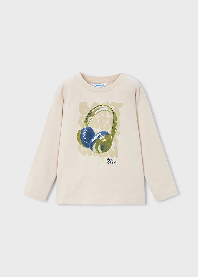 MAYORAL 4-10 YAŞ ARASI BASKILI İKİLİ TAKIM - BEJ-LACİVERT