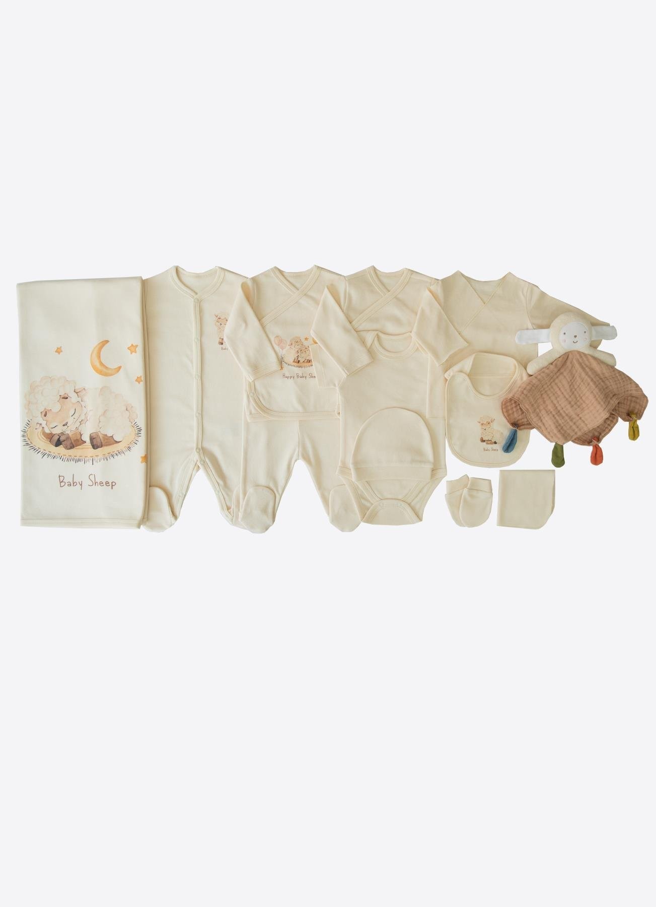 KİTİKATE ORGANİK ANNESİNİN KUZUSU 12 Lİ ZIBIN SET - EKRU