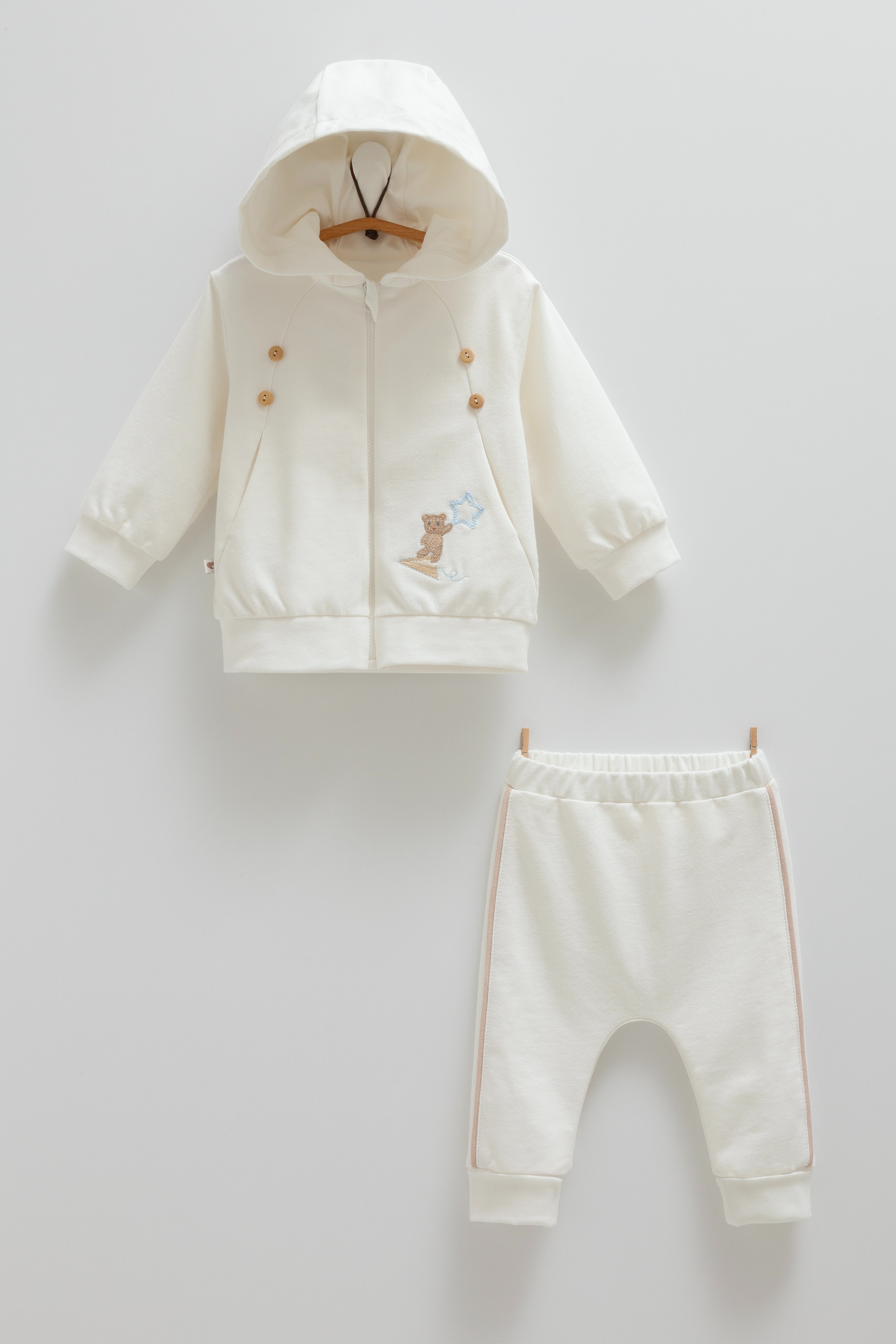 CARAMELL CUTE FLY KAPŞONLU İKİLİ TAKIM - EKRU