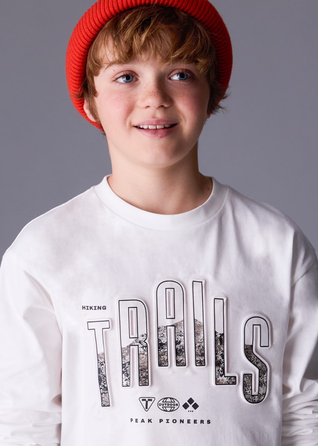 MAYORAL 10-16 YAŞ ARASI UZUN KOLLU T-SHIRT - KREM