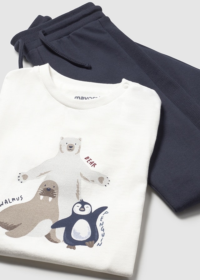 MAYORAL 1-4 YAŞ ARASI ÜÇLÜ EŞOFMAN TAKIM - MAVİ