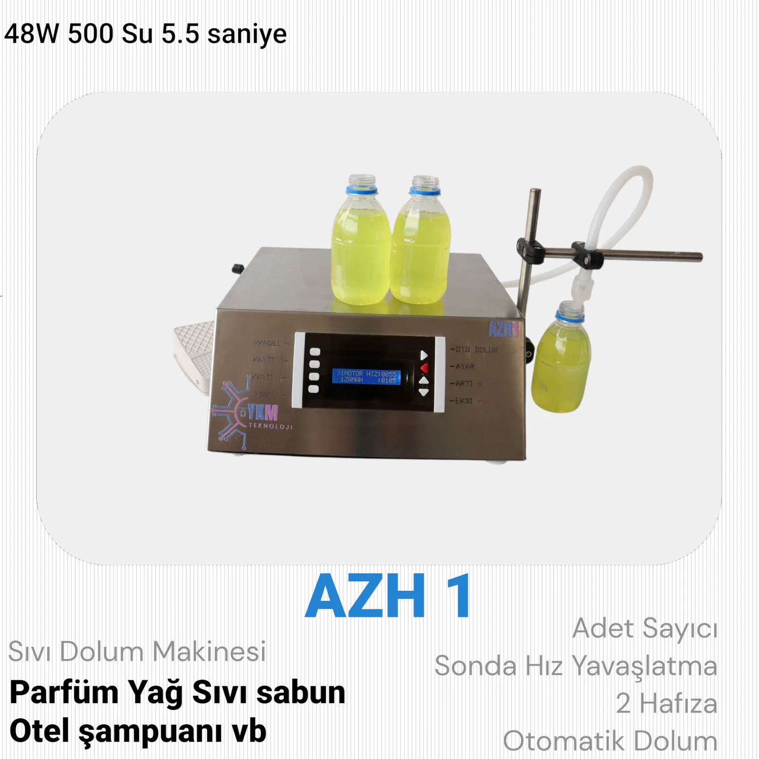 AZH1 Otel Ürünleri Dolum Makinesi