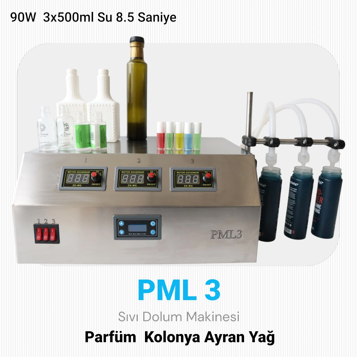 PML3 Parfüm Kolonya Dolum Makinesi