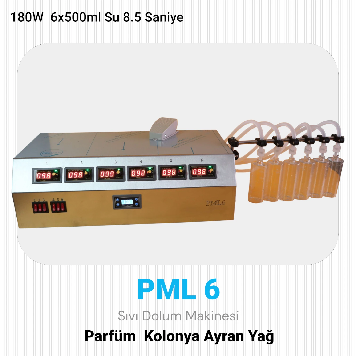 PML6 Sıvı Dolum Makinesi 