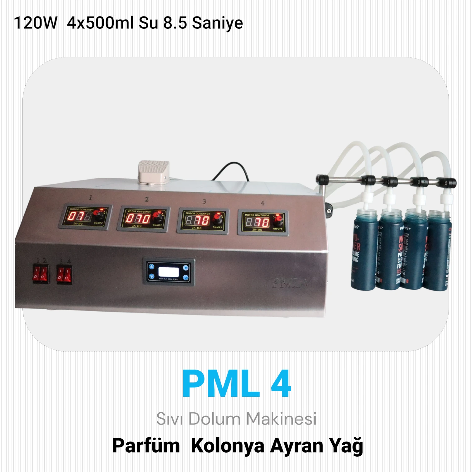 PML4 Parfüm Kolonya Dolum Makinesi