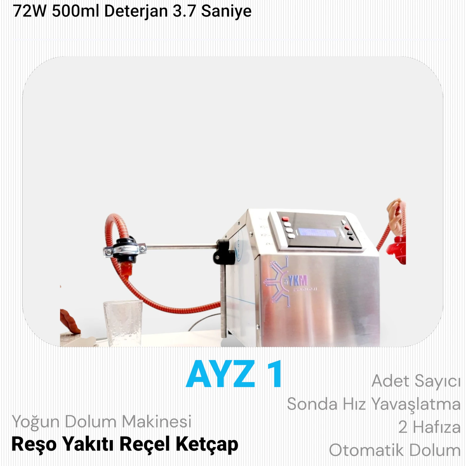 AYZ1 Yoğun Sıvı Dolum Makinesi