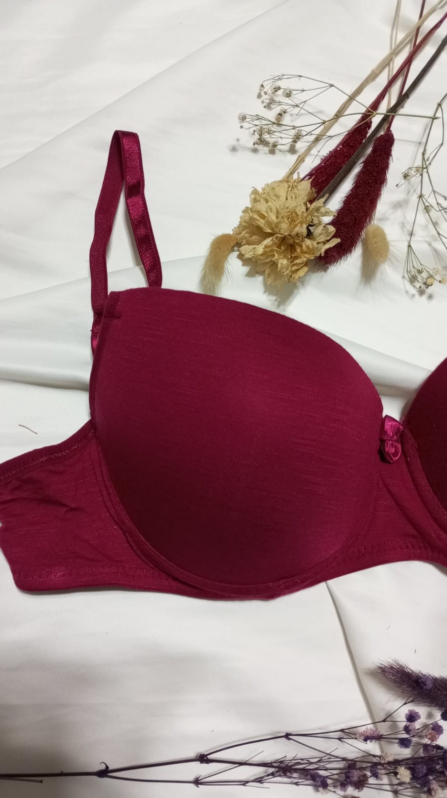 Kadın Terletmeyen Düz Basic Balenli Dolgusuz Bambu Sütyen