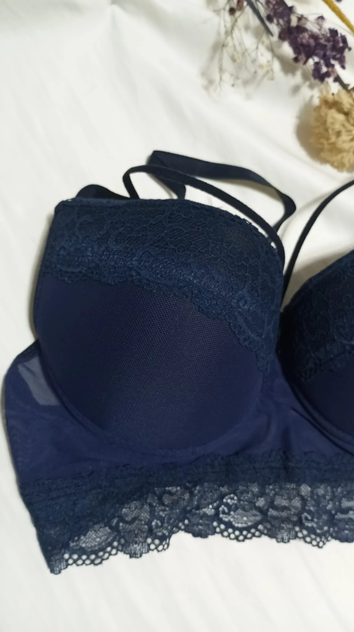  Dantelli Dolgulu Balenli Bralet Sütyen Takımı