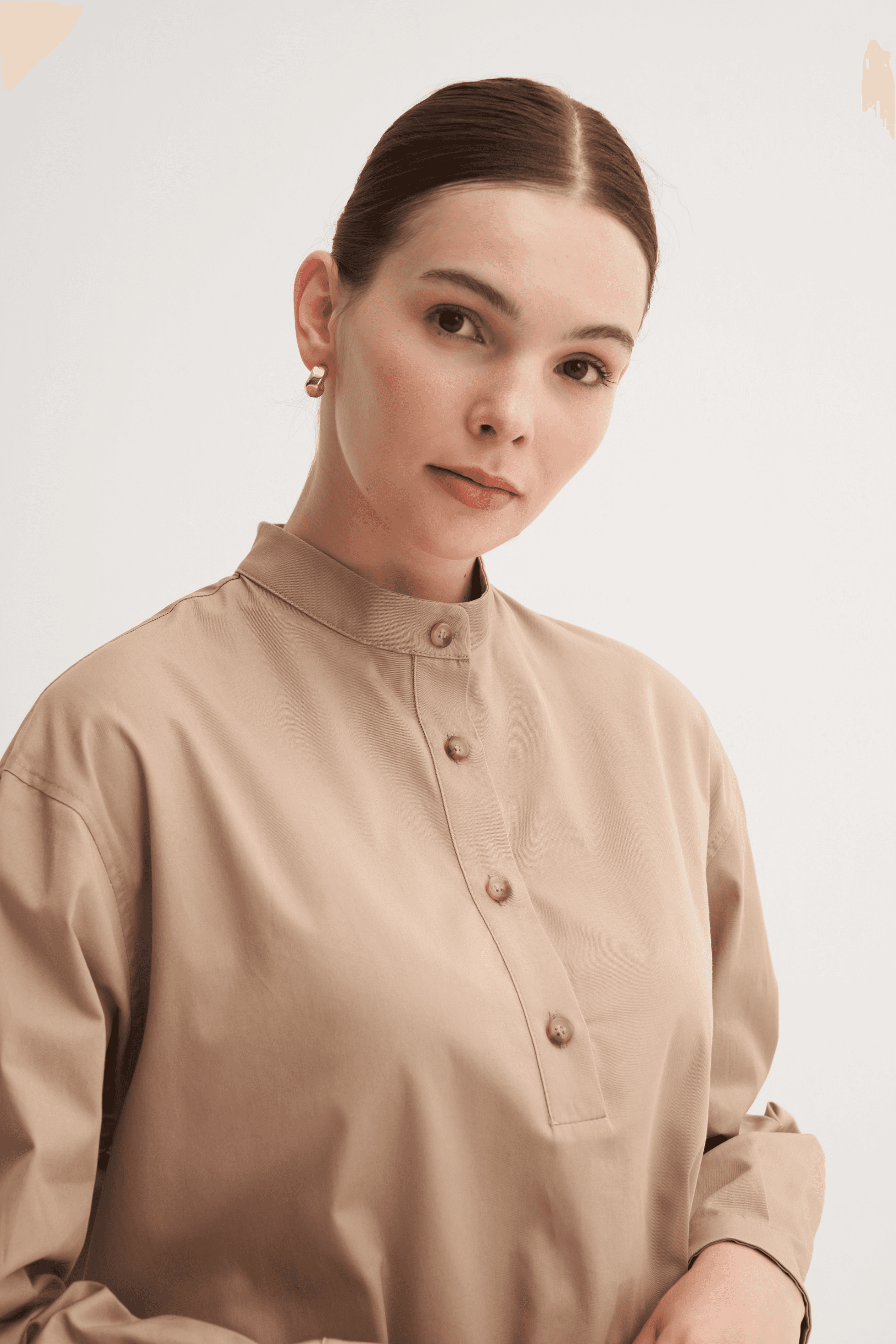 %100 Pamuk Oversize Bluz & Pileli Etek Takım