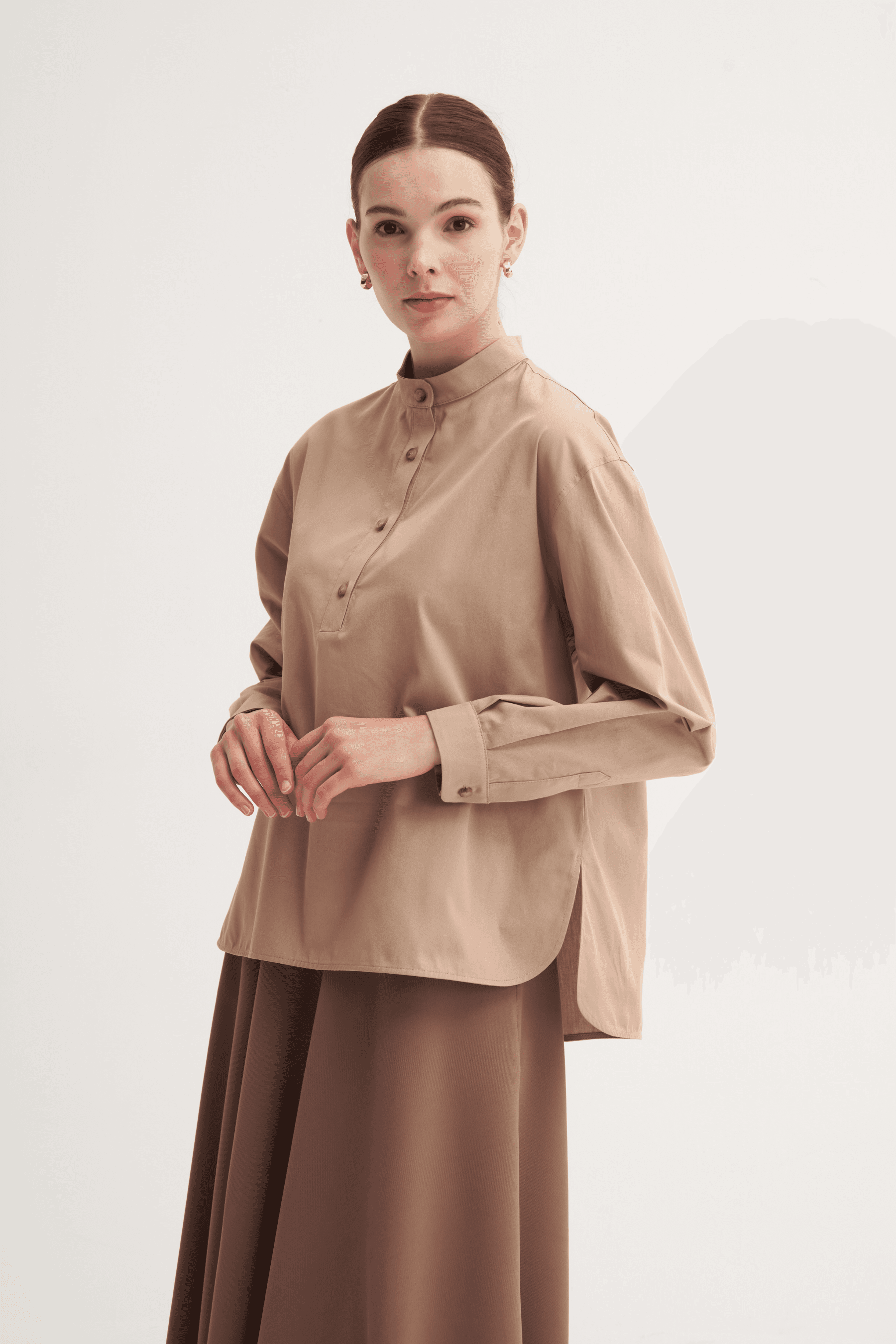 %100 Pamuk Oversize Bluz