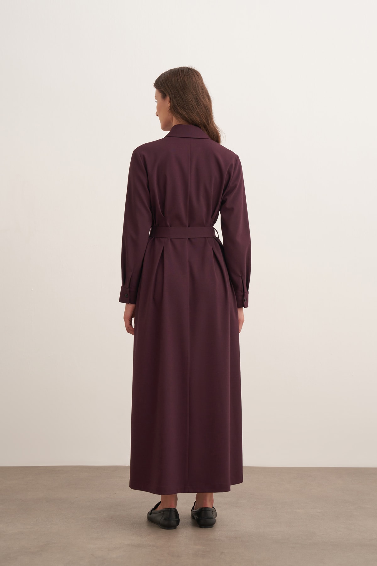Pensli Elbise - Bordo