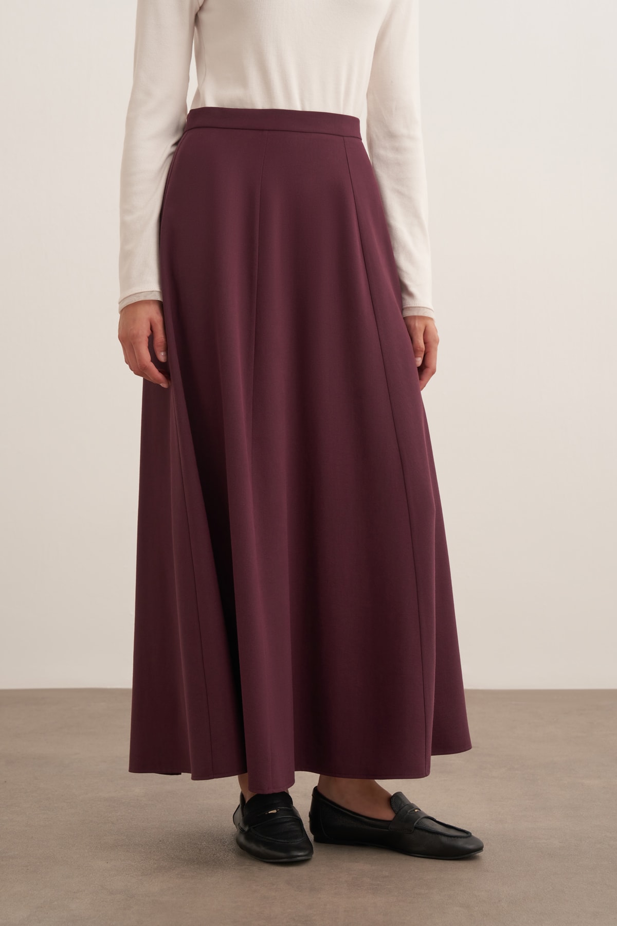 Kemerli Kimono & Dikiş Detaylı Etek Takım