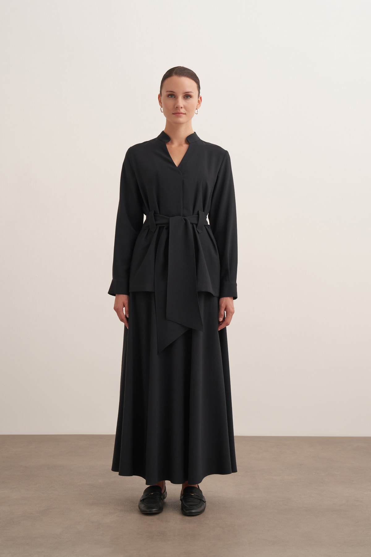 Kemerli Kimono - Siyah