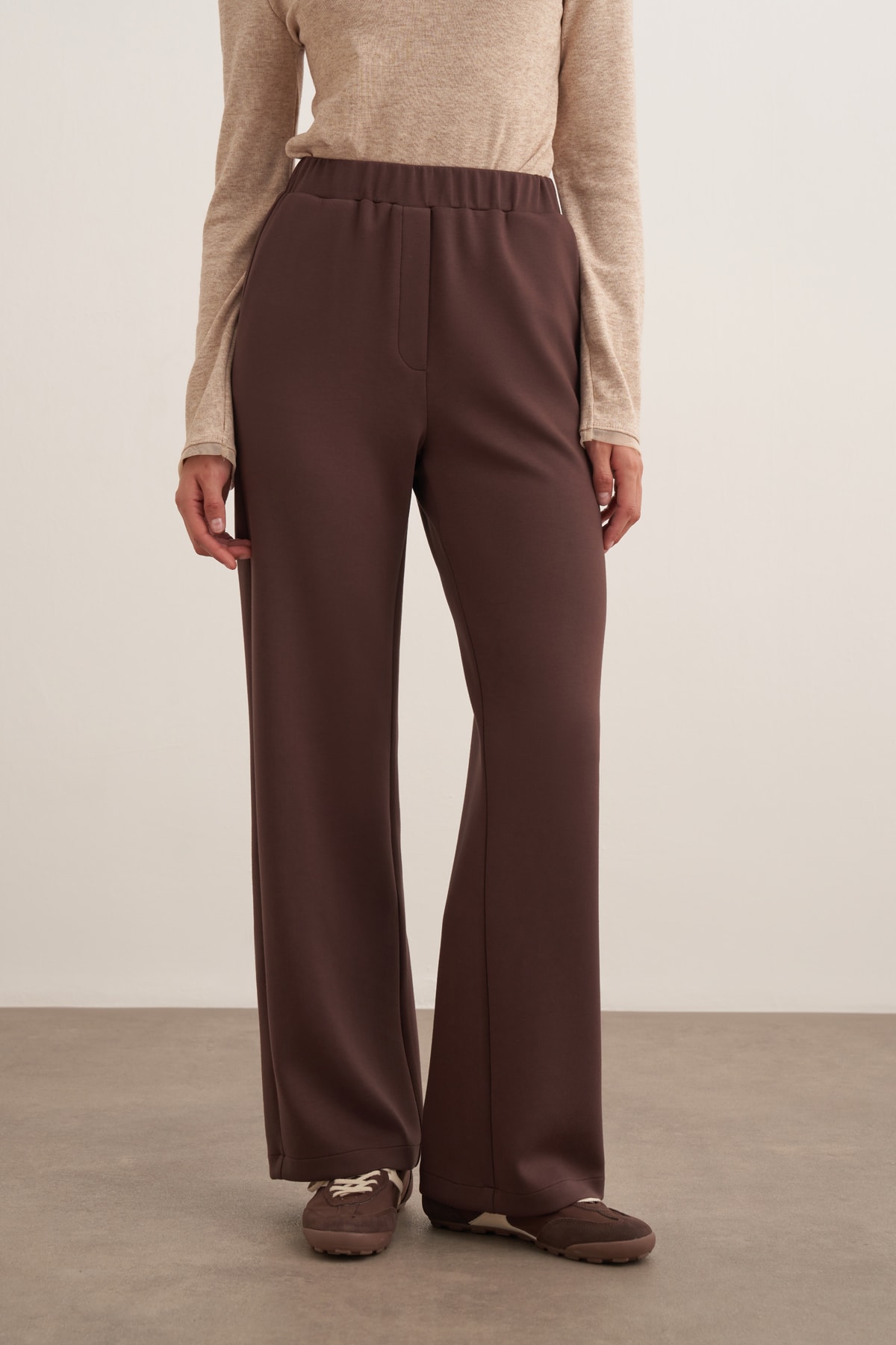 Modal Eşofman Pantolon - Kahve