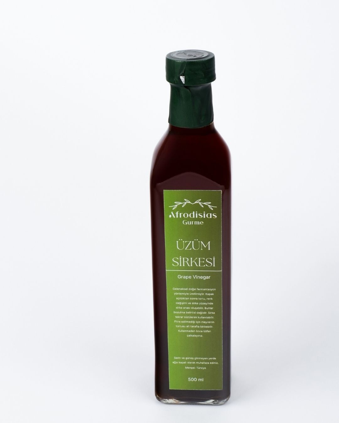 Üzüm Sirkesi 500 ML- Katkısız Doğal Fermantasyon (Grape Vinegar)