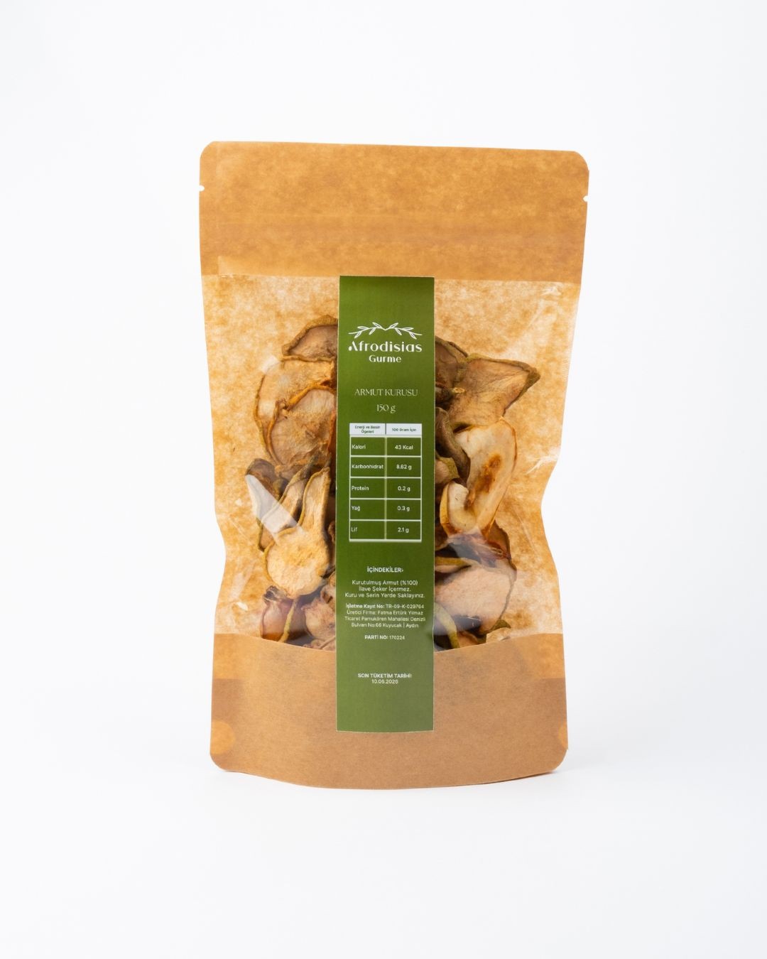 Armut Kurusu 150g - Dondurularak Kurutulmuş %100 Vegan Armut Kurusu