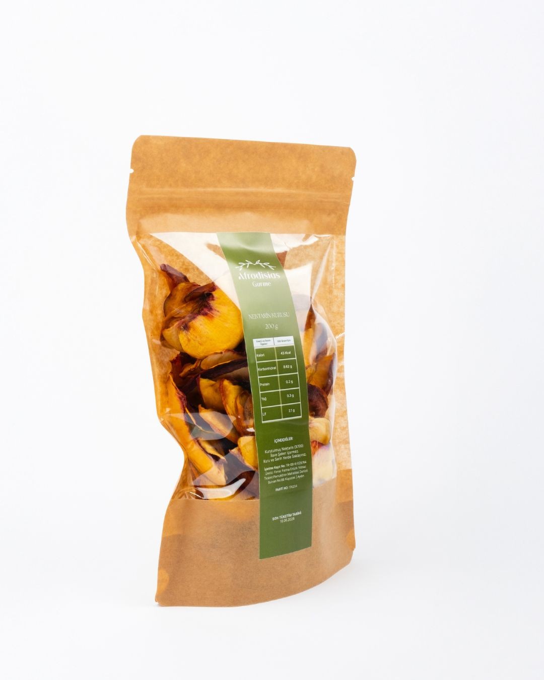 Nektarin Kurusu 200g - Doğal Kurutulmuş %100 Vegan Nektarin Kurusu