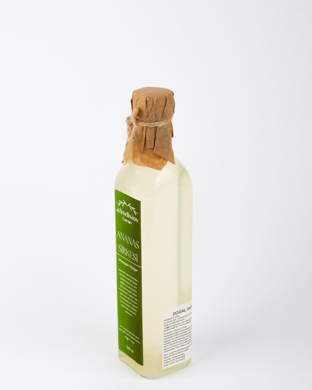 Afrodisias Gurme Ananas Sirkesi 500 ML - Katkısız Doğal Fermantasyon (Pineapple Vinegar)