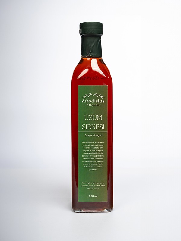 Üzüm Sirkesi 500 ML- Katkısız Doğal Fermantasyon (Grape Vinegar)