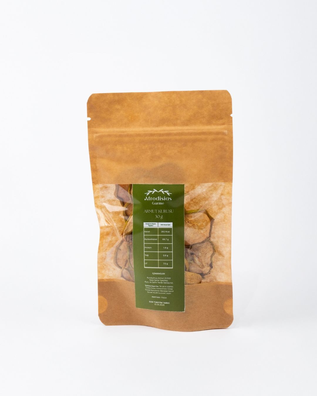 Armut Kurusu 30g - Dondurularak Kurutulmuş %100 Vegan Armut Kurusu
