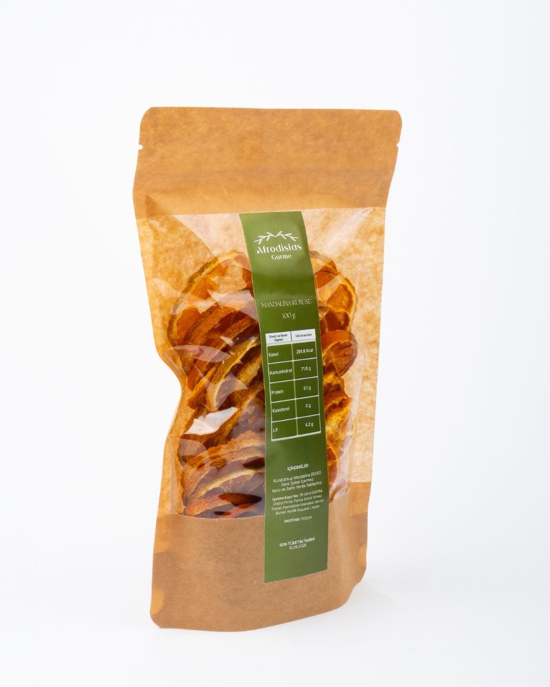 Mandalina Kurusu 100g - Dondurularak Kurutulmuş %100 Vegan Mandalina Kurusu