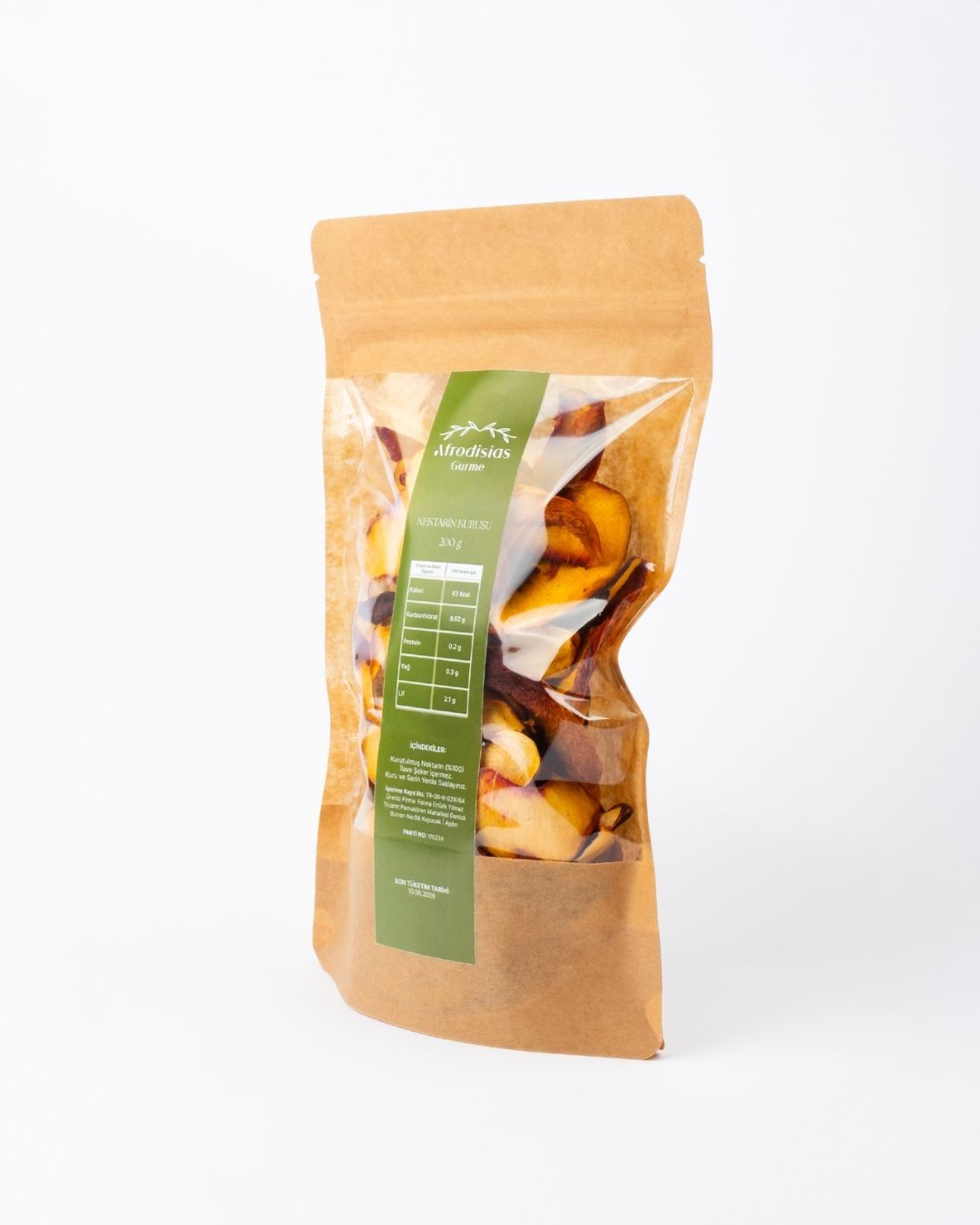 Nektarin Kurusu 200g - Doğal Kurutulmuş %100 Vegan Nektarin Kurusu