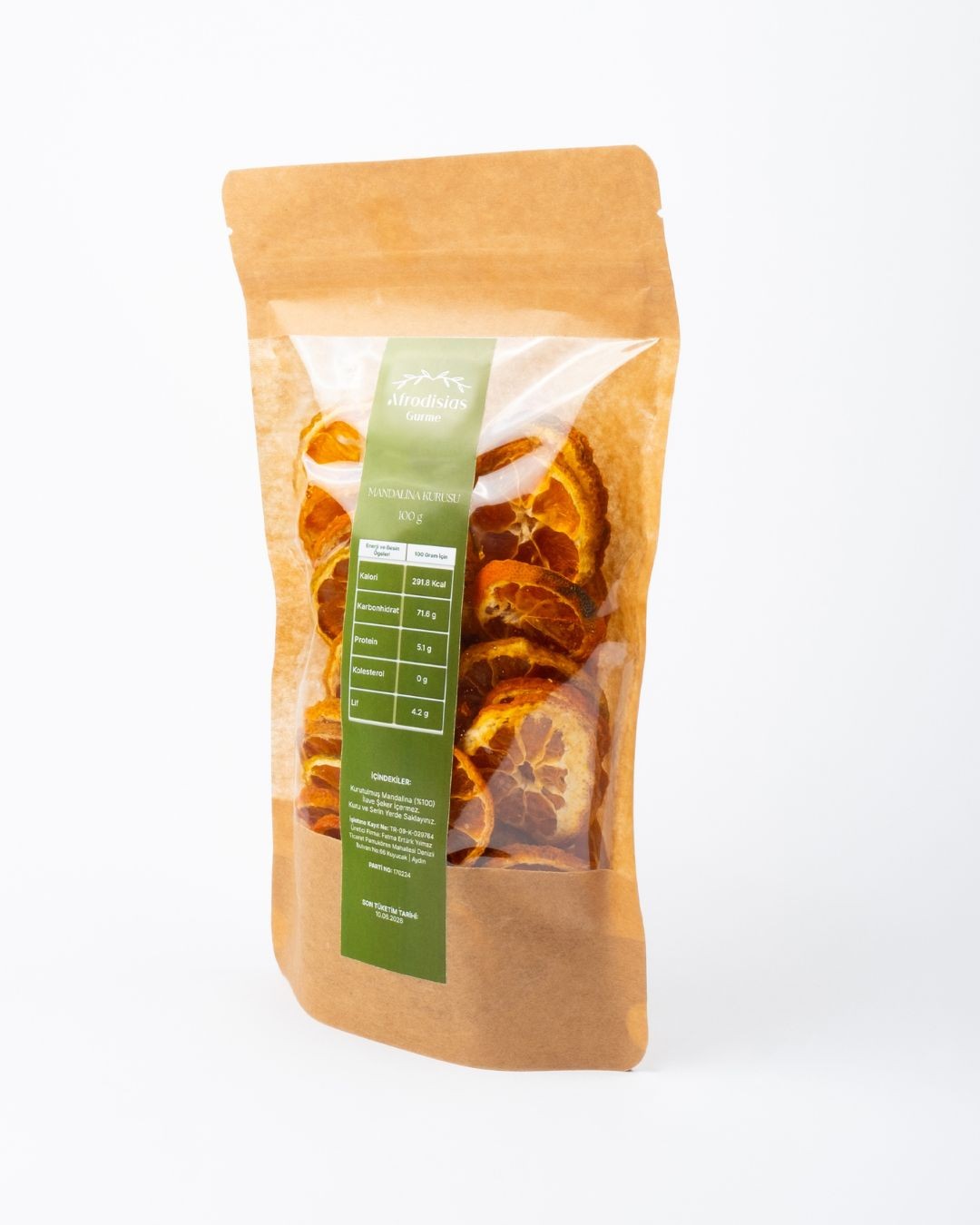 Mandalina Kurusu 100g - Dondurularak Kurutulmuş %100 Vegan Mandalina Kurusu