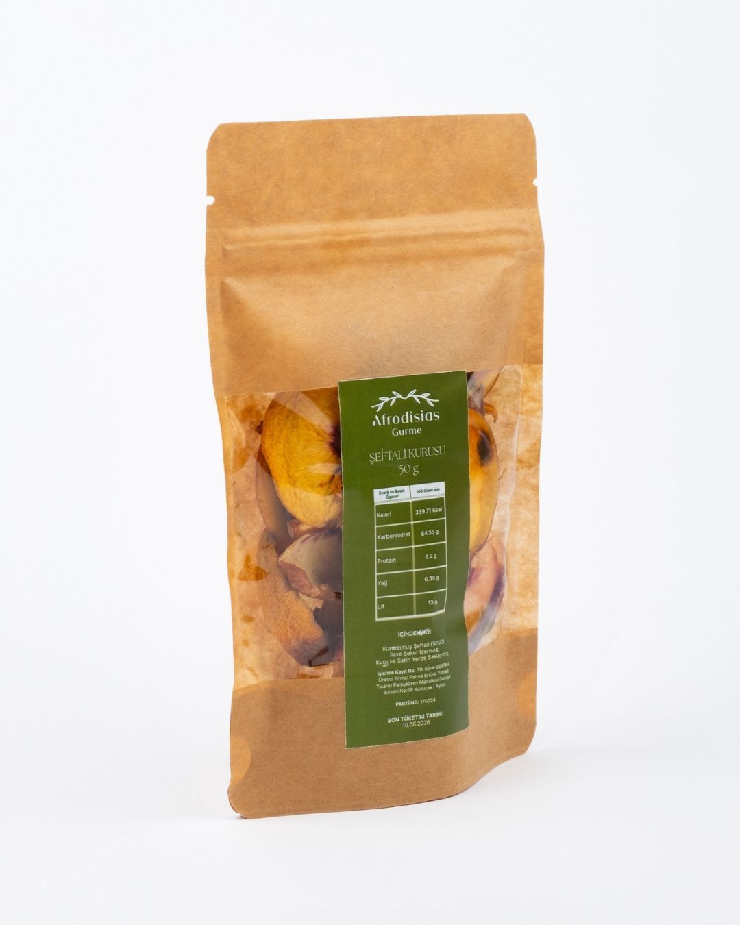 Şeftali Kurusu 50g - Doğal Kurutulmuş %100 Vegan Şeftali Kurusu