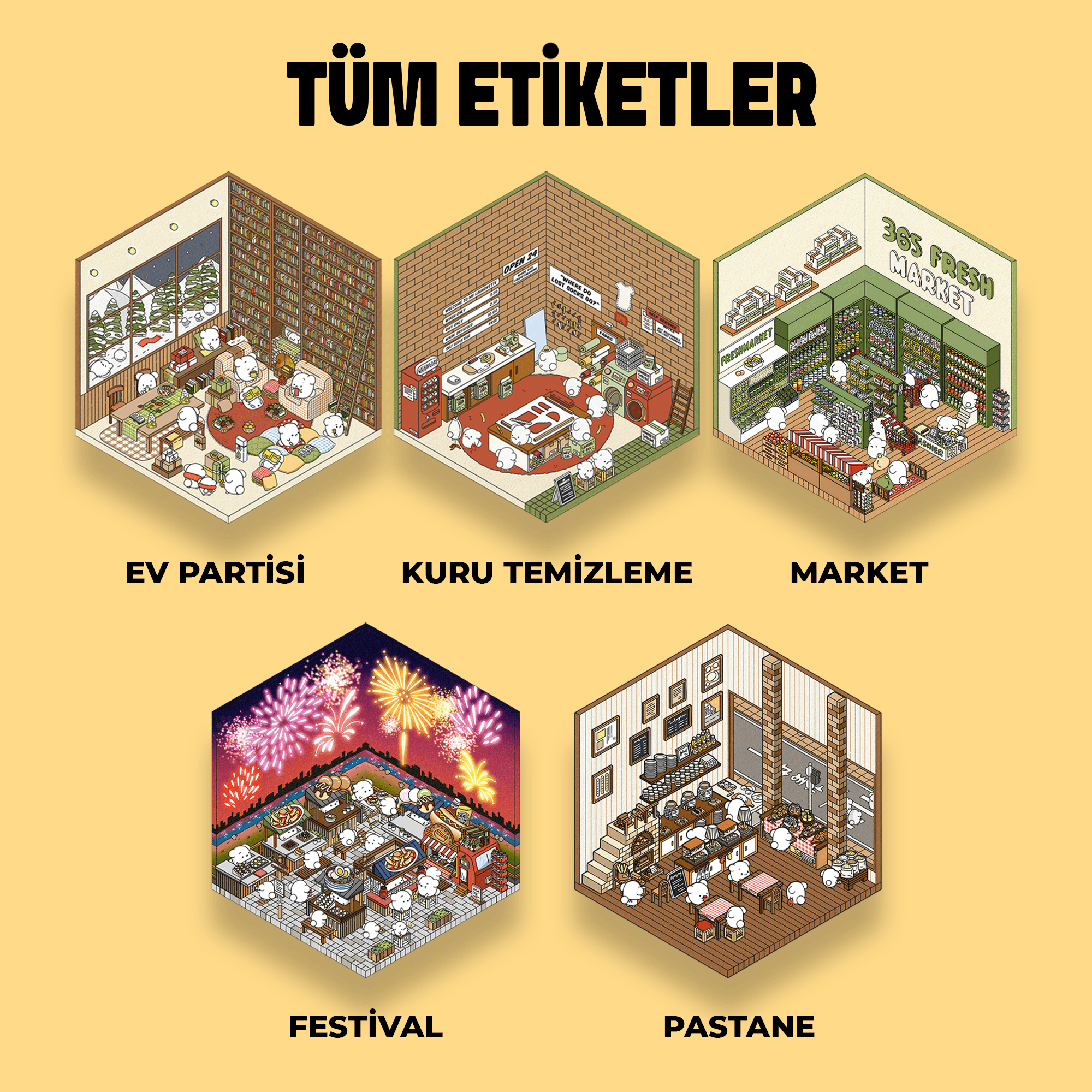 Hepsi Bir Arada Hobi Paketi, Amigurumi Örgü Seti, Punch Nakış Kiti, Sticker Ve Çocuklar İçin Örgü