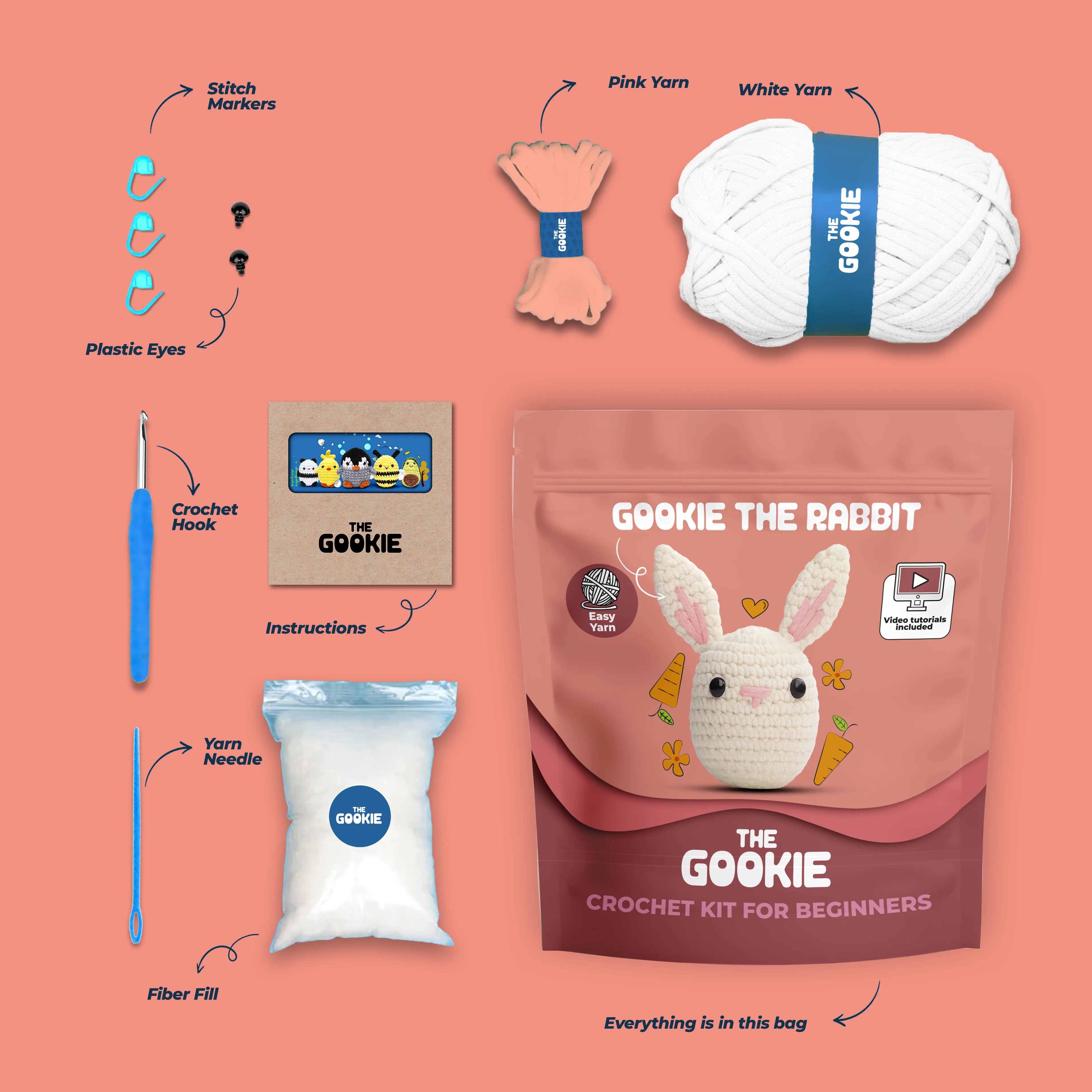 Tavşan Tığ Kiti - Pratik Örgü İpi