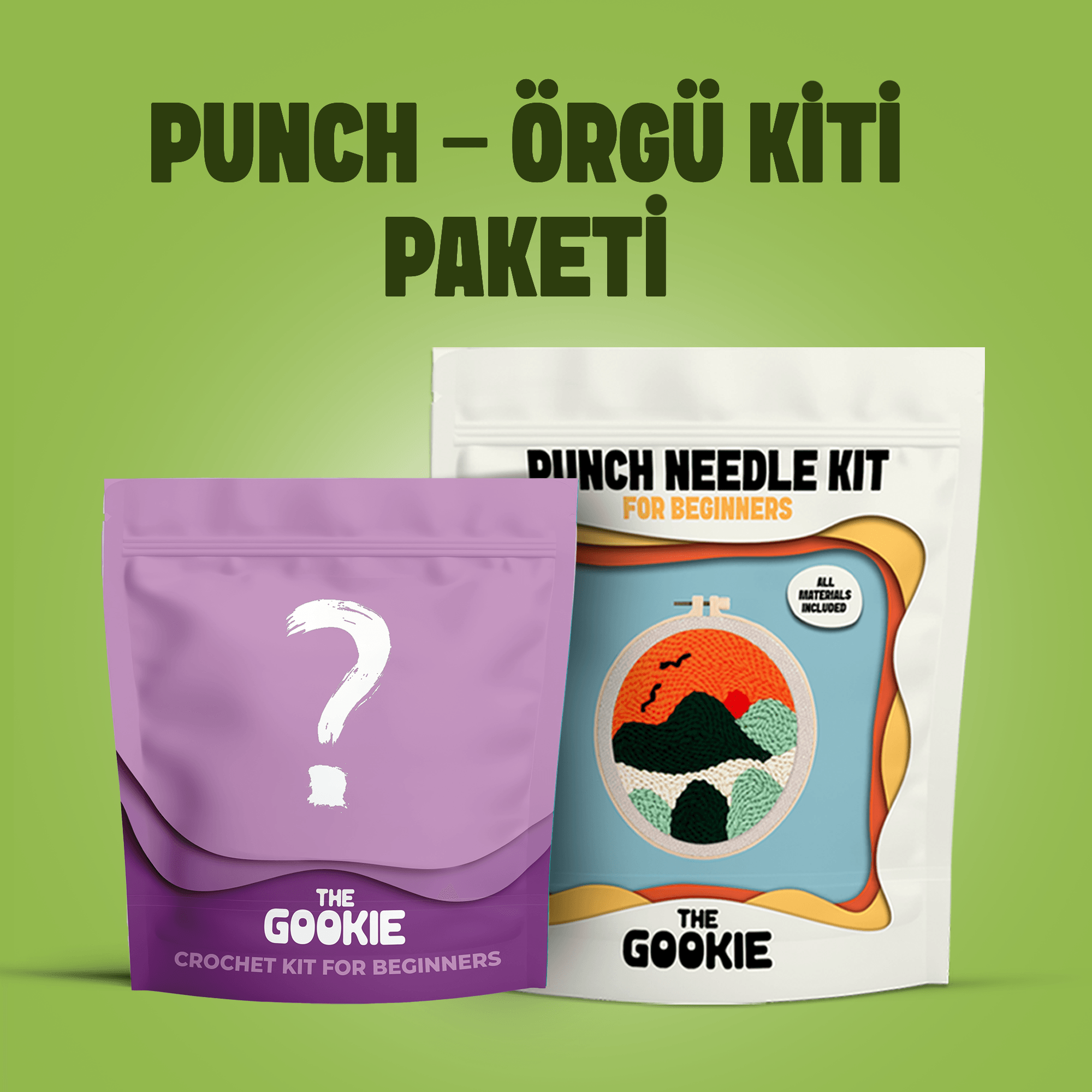 Punch Nakış Kiti + Amigurumi Örgü Kiti