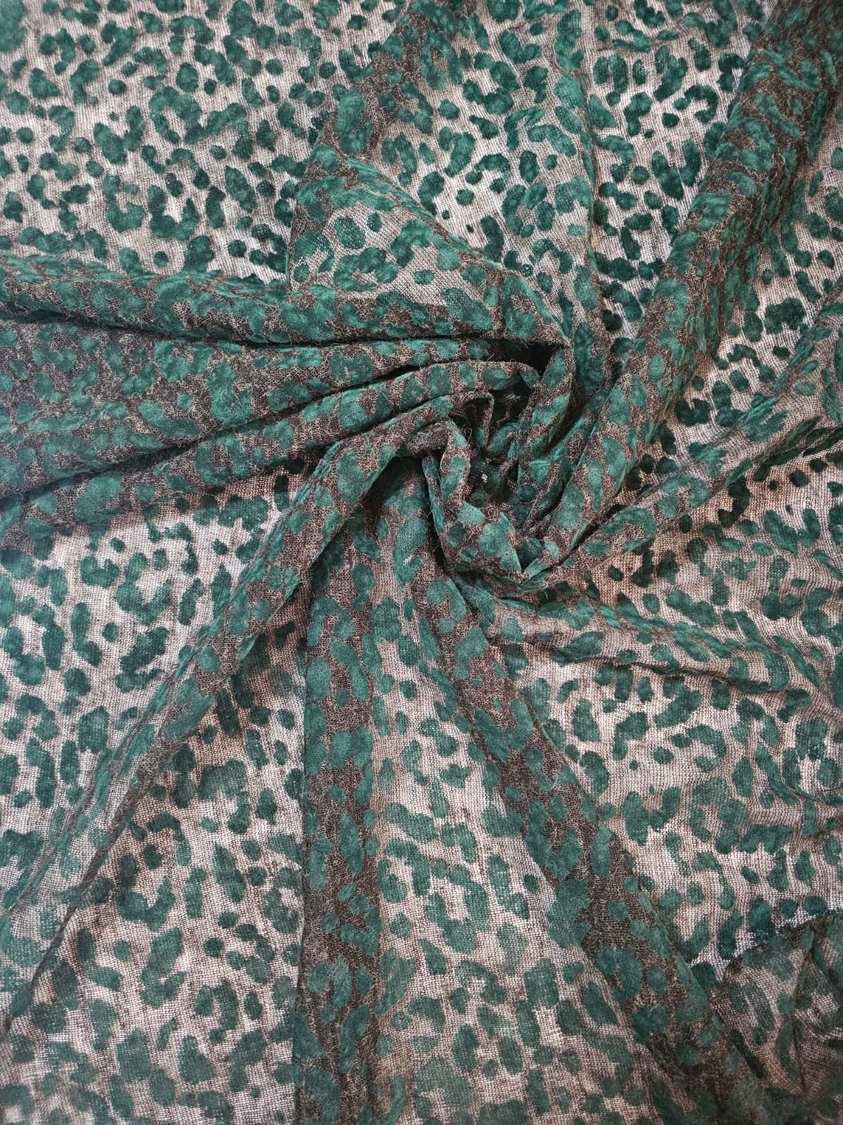 YEŞİL FLOKLU YÜN AKRİLİK