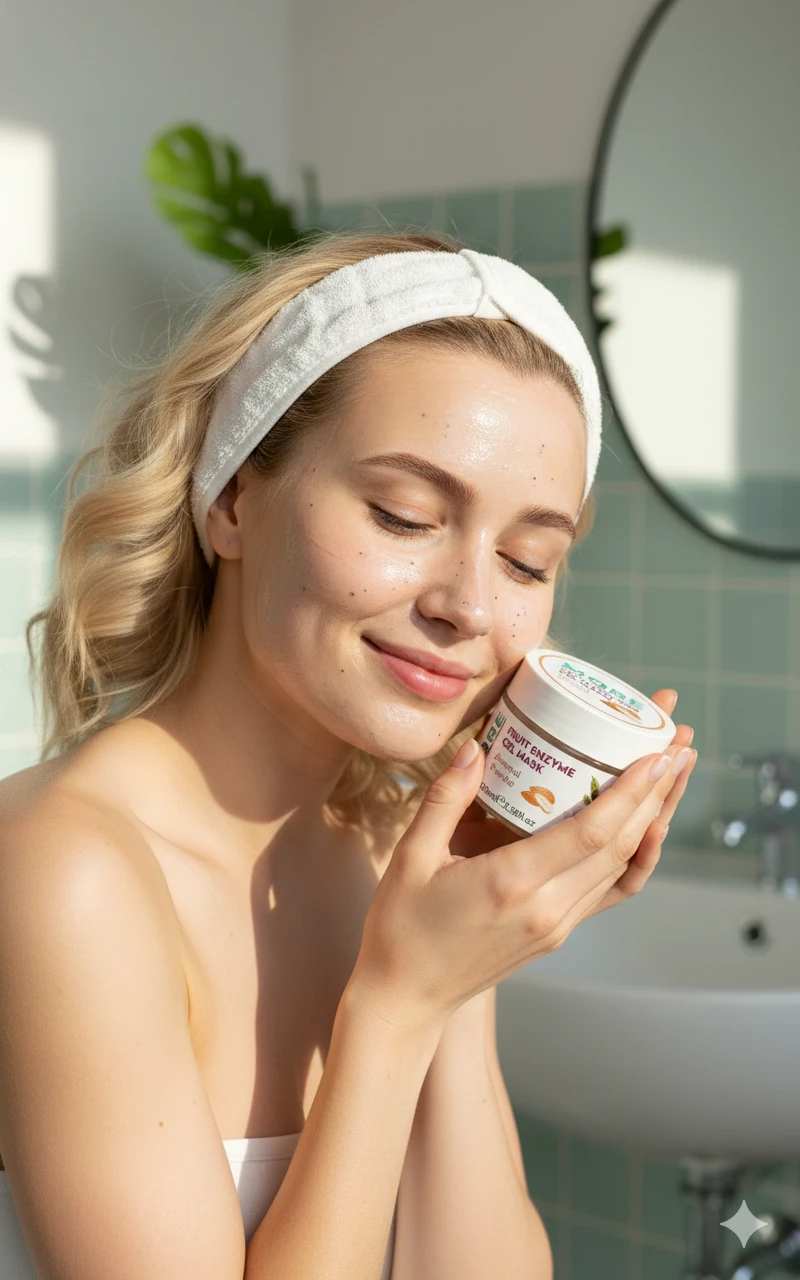 Gözenek Sıkılaştırıcı , Siyah Nokta Karşıtı, Badem Özlü Peeling - Fruit Enzyme Gel Mask 3'lü