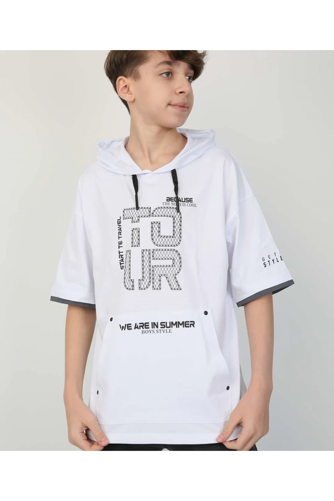 Erkek Çocuk Kapüşonlu Tişört