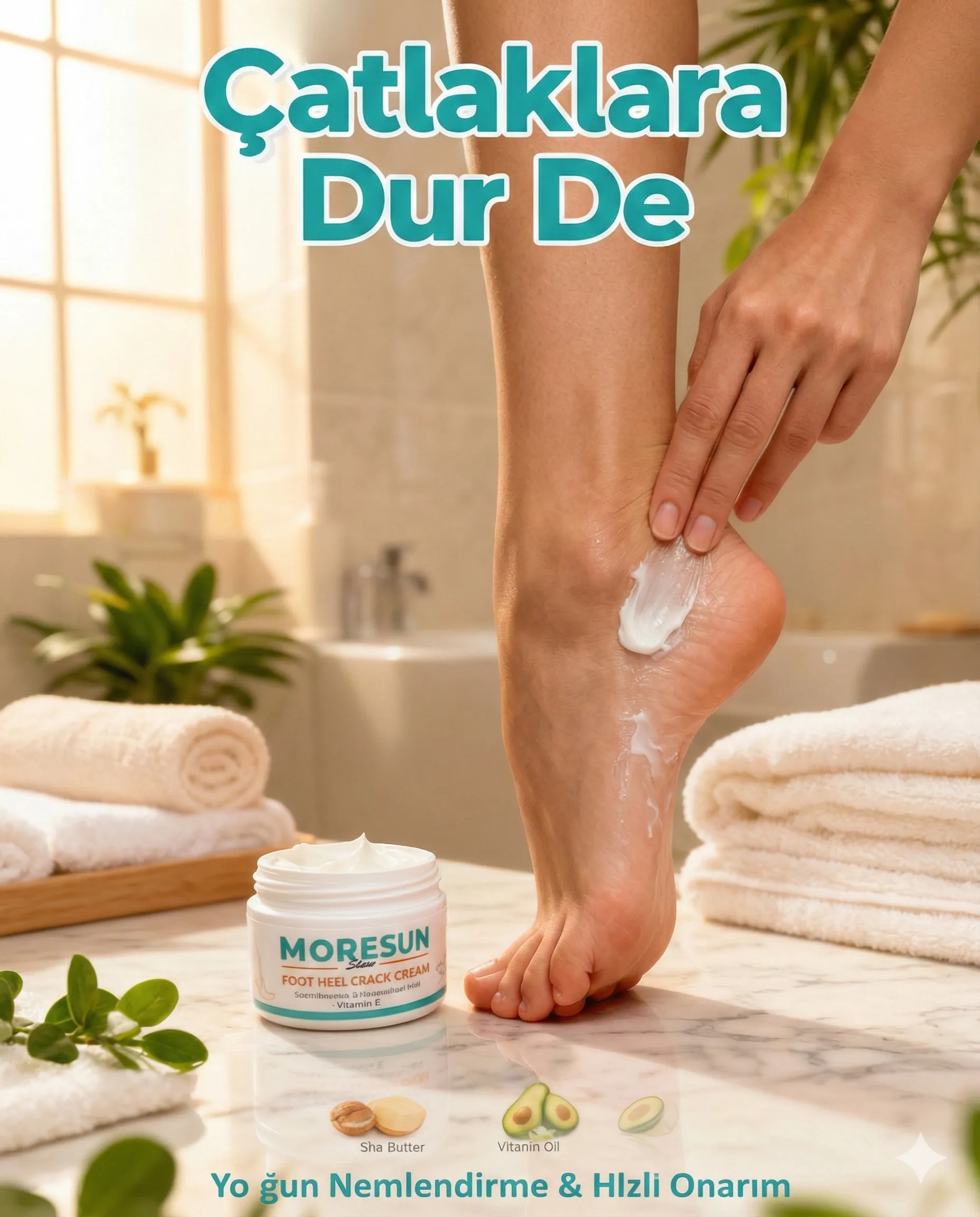 Ayak Ve Topuk Çatlak Kremi - Foot Care Cream Ayak Bakımı 2'li