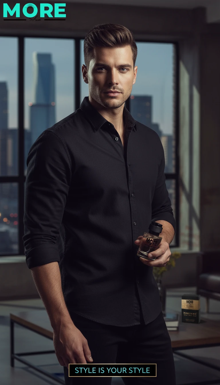 MORESUN BlackMen Erkek Parfüm – Gücün ve Zarafetin Kokusu 50ml