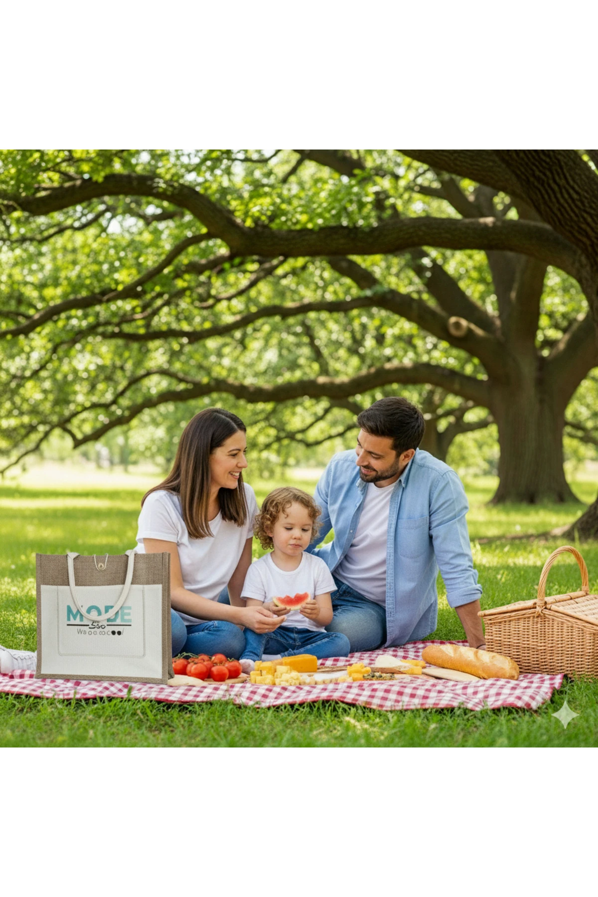 MORESUN Sertifikalı Organik Jüt Keten plaj alışveriş taşıma çantası