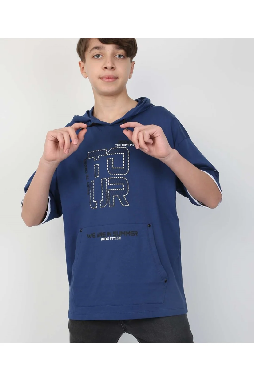 Erkek Çocuk Kapüşonlu Tişört