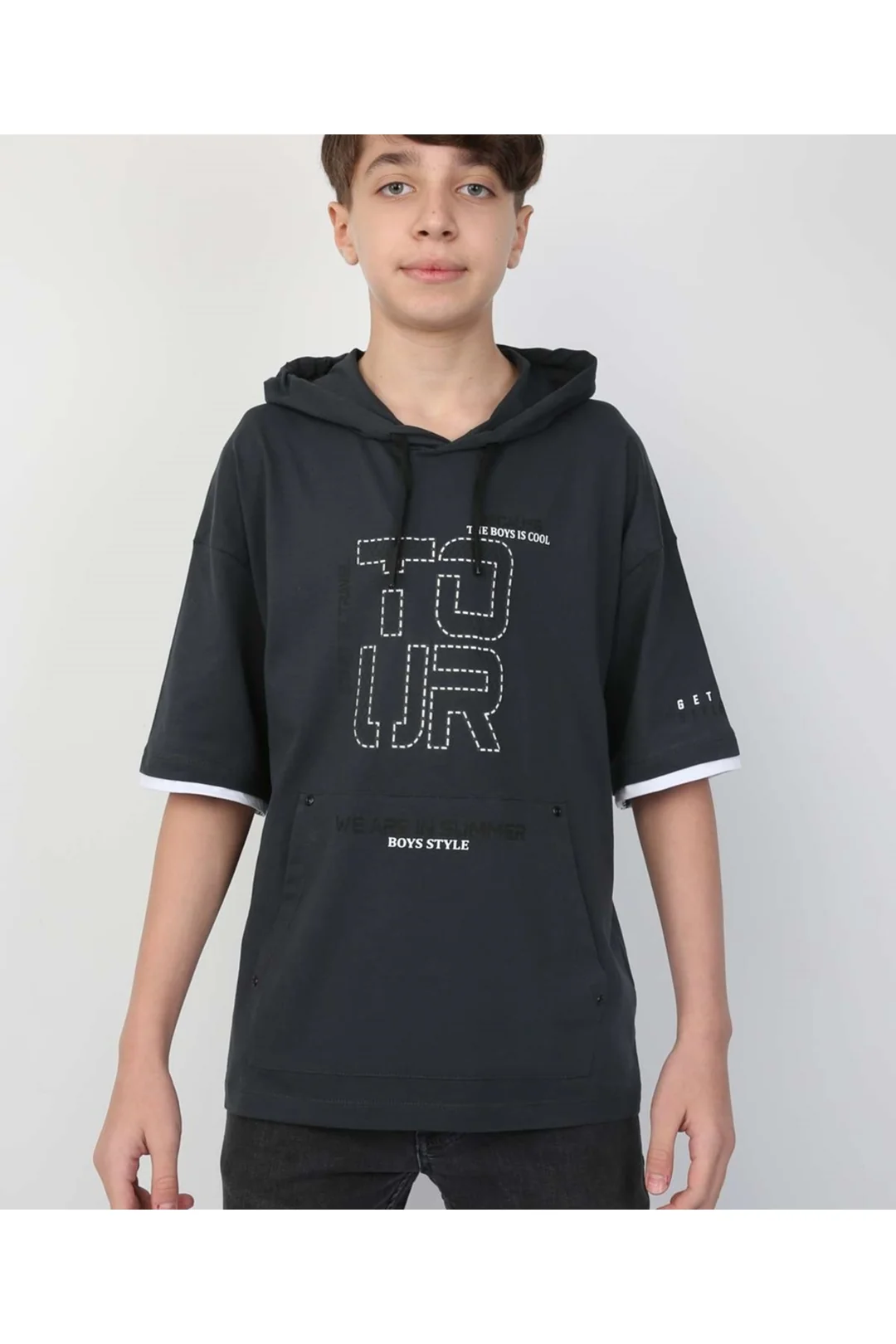 Erkek Çocuk Kapüşonlu Tişört