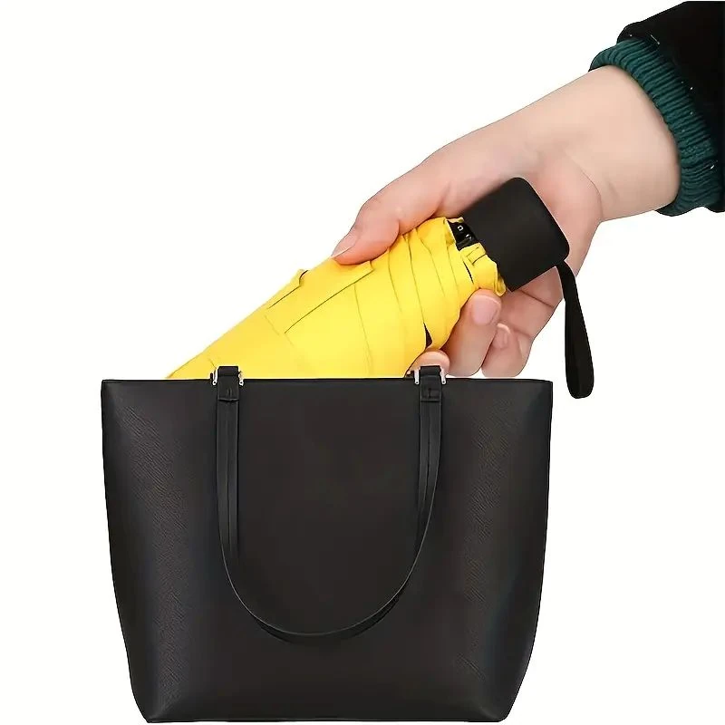 MORESUN Kompakt 6-Rib Mini Katlanabilir Şemsiye