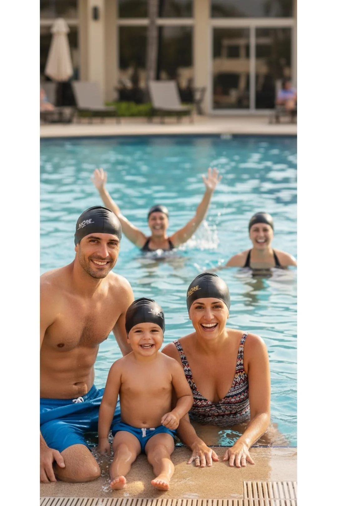 Unisex Likralı Bez Deniz Havuz Yüzücü Bone 5li