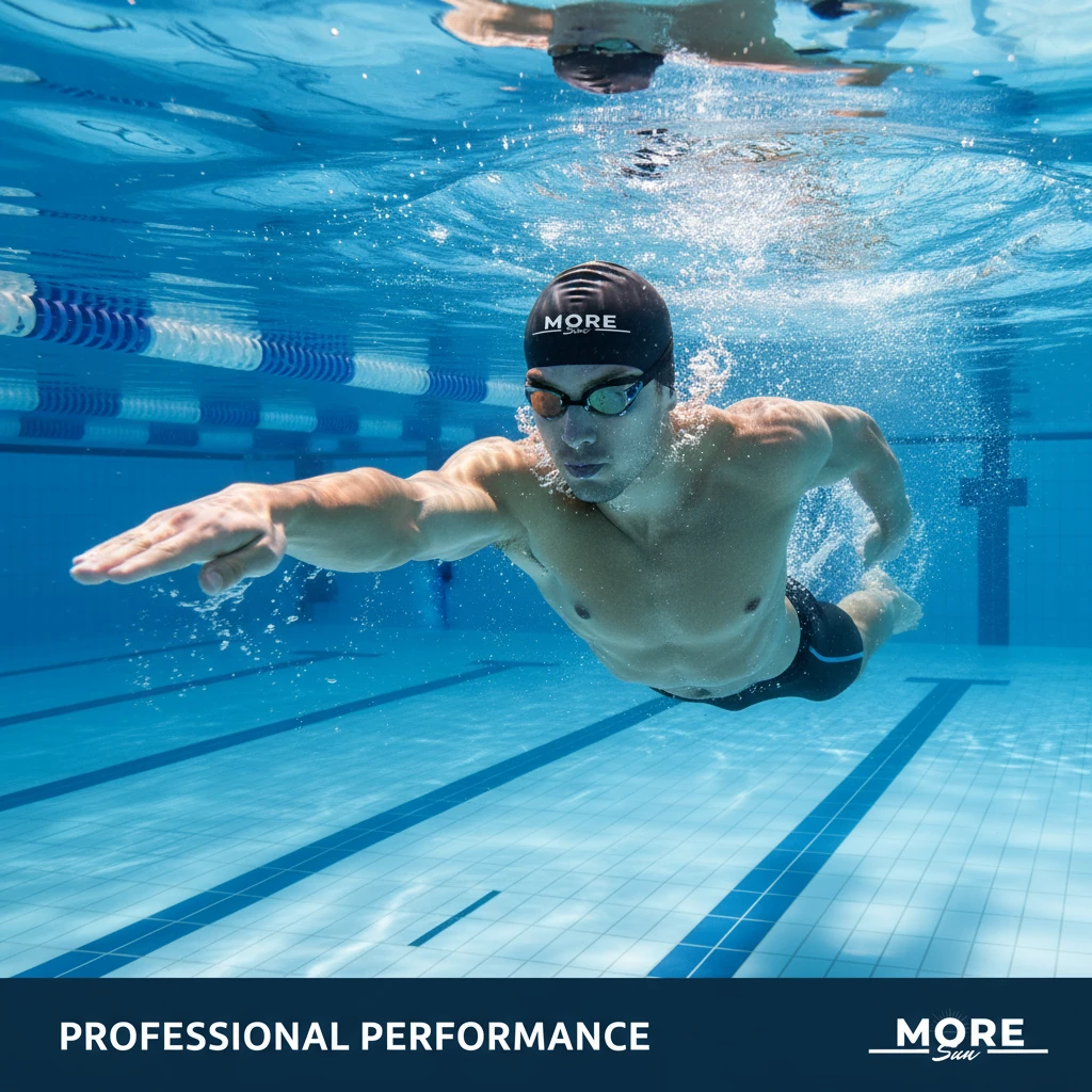 MORESUN Likralı Bez Deniz Havuz Bonesi 4 lü