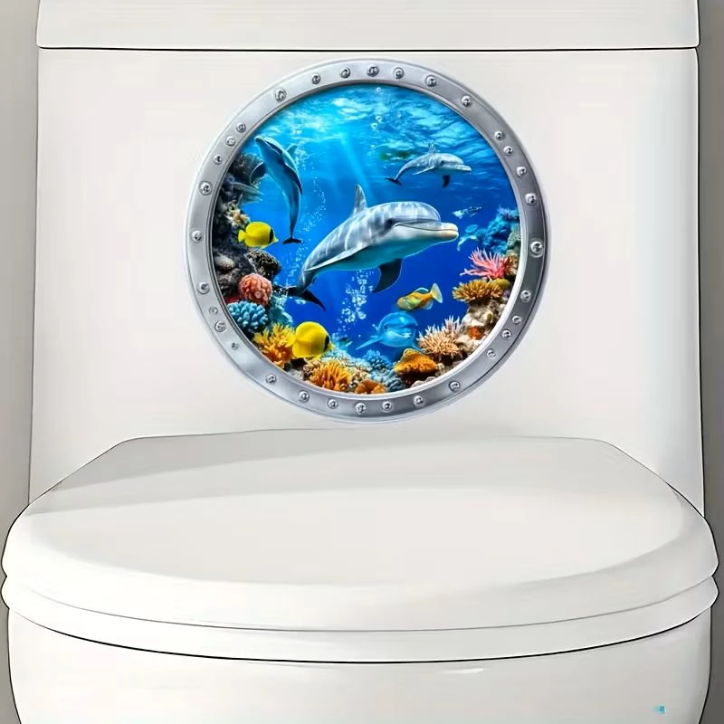 MORESUN Okyanus Temalı PVC Kendinden Yapışkanlı Duvar Çıkartması