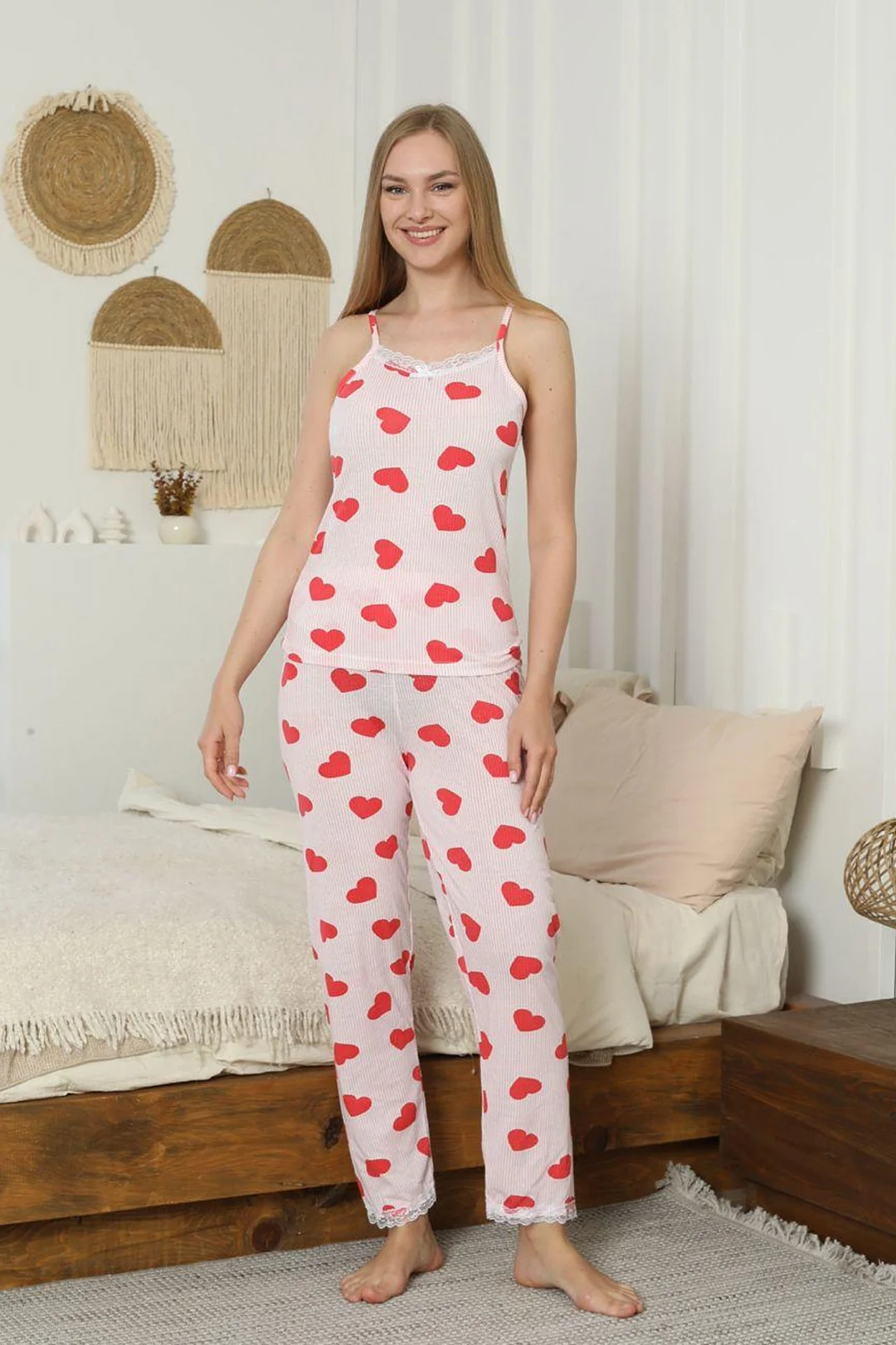 İp Askılı Pijama Takımı